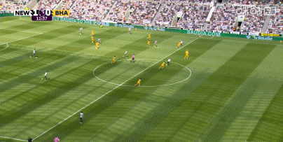 半场战报：纽卡斯尔联2-0布莱顿，奥苏拉、丹-伯恩破门